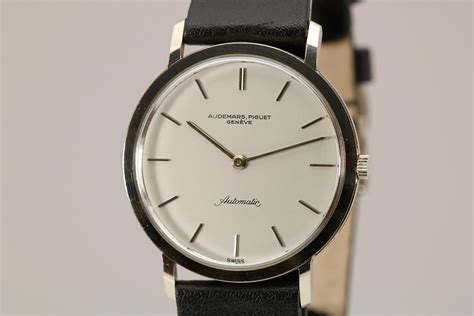 audemars piguet 18kt white gold watch|Audemars Piguet vintage gold watch.